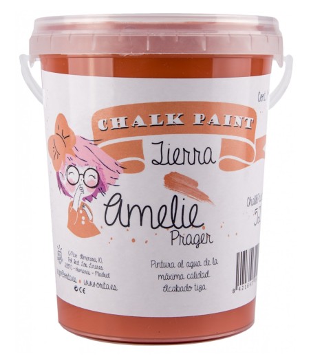 Pintura Tiza Chalk Paint 52 Tierra Amelie Prager 1 Litro