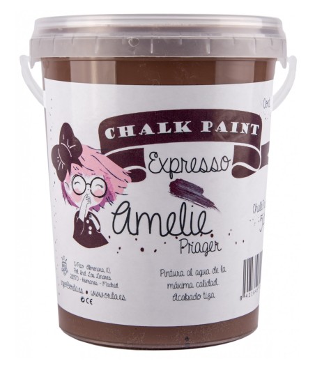 Pintura Tiza Chalk Paint 54 Expresso Amelie Prager 1 Litro