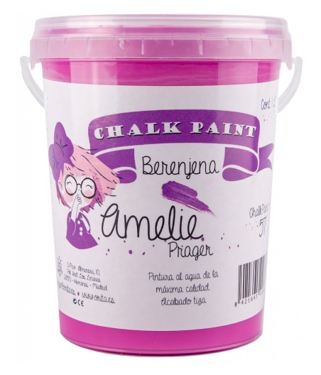 Pintura Tiza Chalk Paint 57 Berenjena Amelie Prager 1 Litro