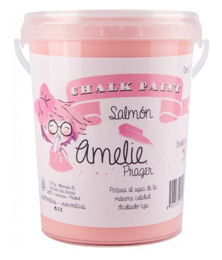 Pintura Tiza Chalk Paint 58 Salmón Amelie Prager 1 Litro