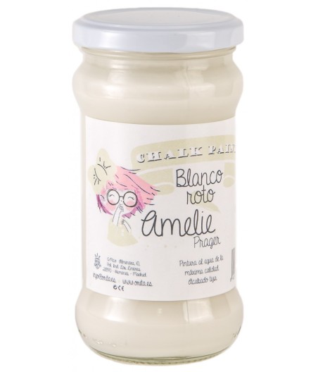 Pintura Tiza Chalk Paint 02 Blanco Roto Amelie Prager 280ml