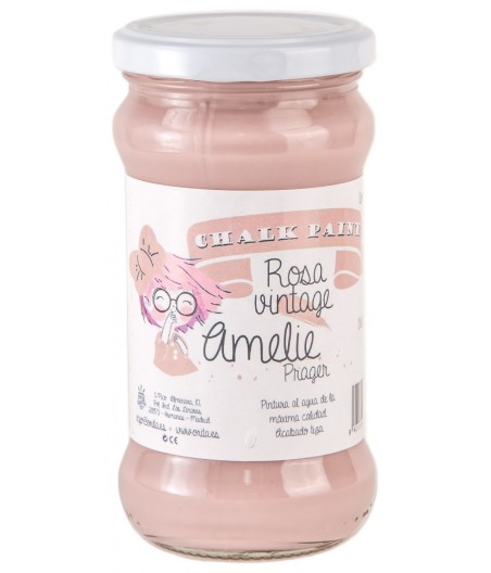 Pintura Tiza Chalk Paint 09 Rosa Vintage Amelie Prager 280ml