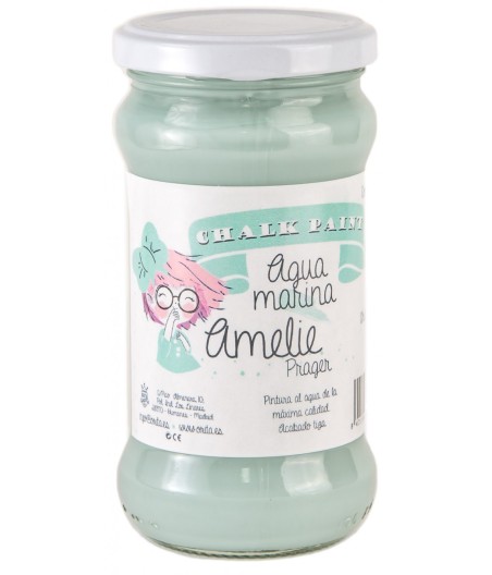 Pintura Tiza Chalk Paint 15 Aguamarina Amelie Prager 280ml