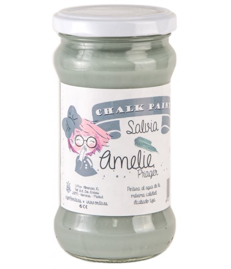 Pintura Tiza Chalk Paint 16 Salvia Amelie Prager 280ml