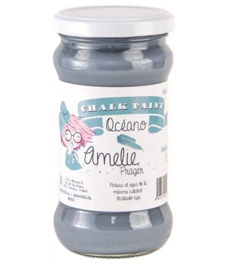 Pintura Tiza Chalk Paint 19 Océano Amelie Prager 280ml