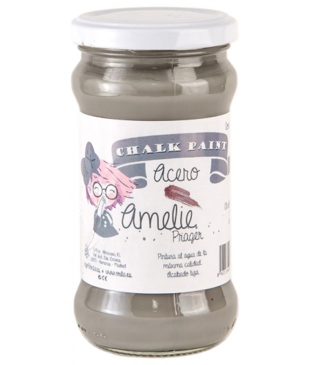 Pintura Tiza Chalk Paint 23 Acero Amelie Prager 280ml