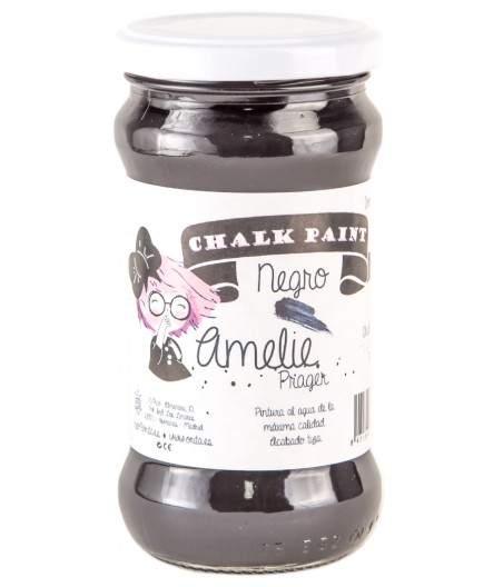 Pintura Tiza Chalk Paint 25 negro Amelie Prager 280ml