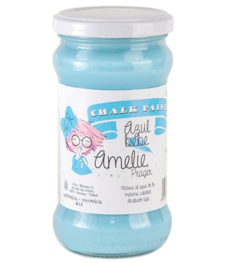 Pintura Tiza Chalk Paint 56 Azul bebe Amelie Prager 280ml