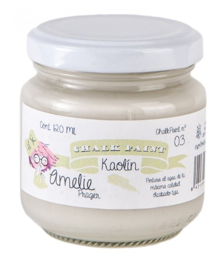 Pintura Tiza Chalk Paint 03 Kaolin Amelie Prager 120ml