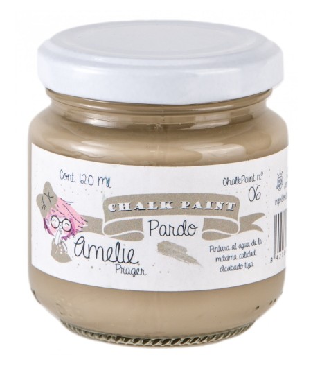 Pintura Tiza Chalk Paint 06 Pardo Amelie Prager 120ml