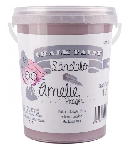 Pintura Tiza Chalk Paint 12 Sándalo Amelie Prager 1 Litro