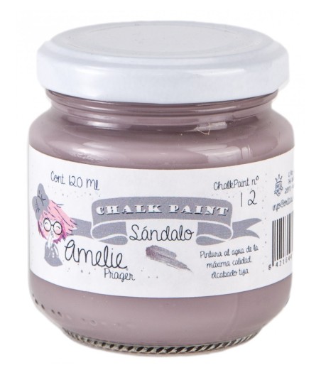 Pintura Tiza Chalk Paint 12 Sándalo Amelie Prager 120ml