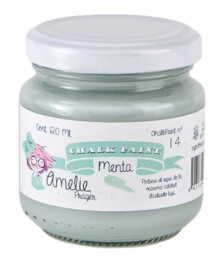 Pintura Tiza Chalk Paint 14 Menta Amelie Prager 120ml