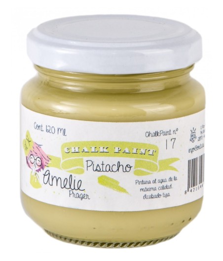 Pintura Tiza Chalk Paint 17 Pistacho Amelie Prager 120ml