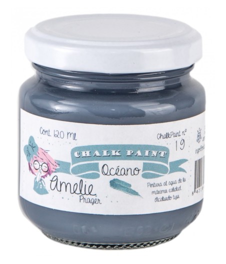 Pintura Tiza Chalk Paint 19 Océano Amelie Prager 120ml