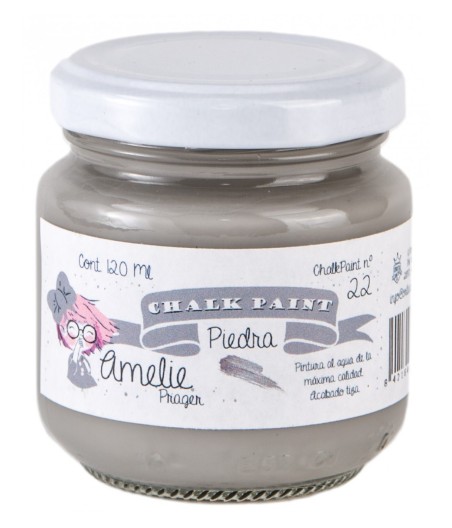 Pintura Tiza Chalk Paint 22 Piedra Amelie Prager 120ml