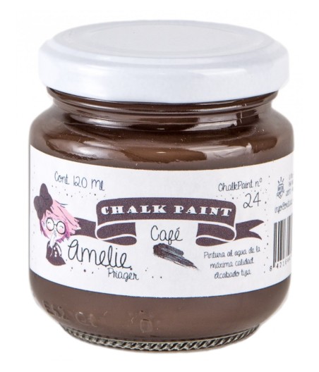 Pintura Tiza Chalk Paint 24 Café Amelie Prager 120ml