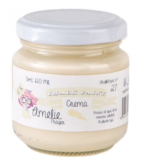 Pintura Tiza Chalk Paint 27 Crema Amelie Prager 120ml