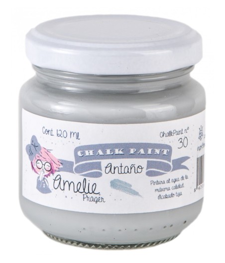 Pintura Tiza Chalk Paint 30 Antaño Amelie Prager 120ml