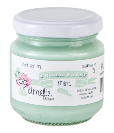 Pintura Tiza Chalk Paint 31 Mint Amelie Prager 120ml