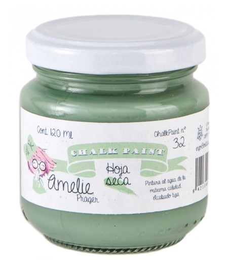 Pintura Tiza Chalk Paint 32 Hoja seca Amelie Prager 120ml