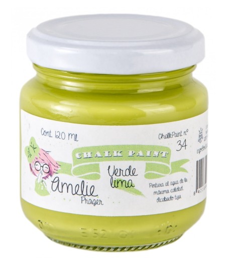 Pintura Tiza Chalk Paint 34 Verde Lima Amelie Prager 120ml