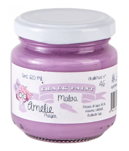 Pintura Tiza Chalk Paint 46 Malva Amelie Prager 120ml