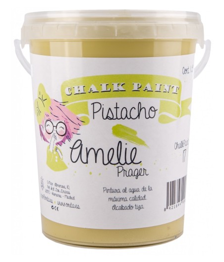 Pintura Tiza Chalk Paint 17 Pistacho Amelie Prager 1 Litro