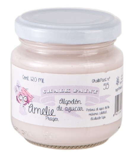 Pintura Tiza Chalk Paint 55 Algodón de Azúcar Amelie Prager 120ml