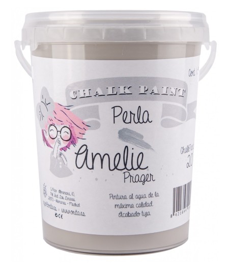 Pintura Tiza Chalk Paint 20 Perla Amelie Prager 1 Litro