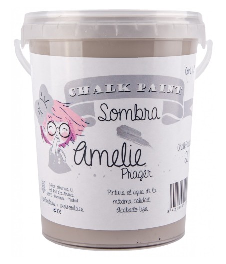 Pintura Tiza Chalk Paint 21 Sombra Amelie Prager 1 Litro