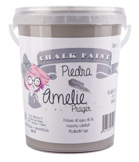 Pintura Tiza Chalk Paint 22 Piedra Amelie Prager 1 Litro