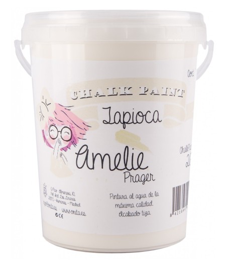 Pintura Tiza Chalk Paint 26 Tapioca Amelie Prager 1 Litro