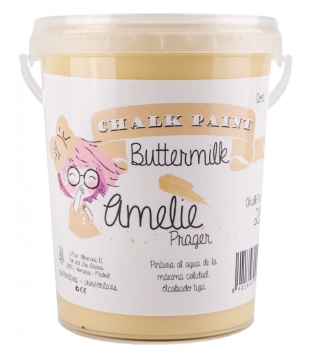 Pintura Tiza Chalk Paint 28 Buttermilk Amelie Prager 1 Litro