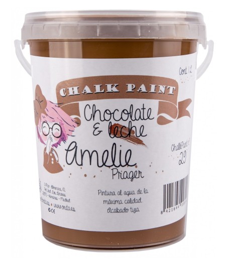 Pintura Tiza Chalk Paint 29 Chocolate con leche Amelie Prager 1 Litro