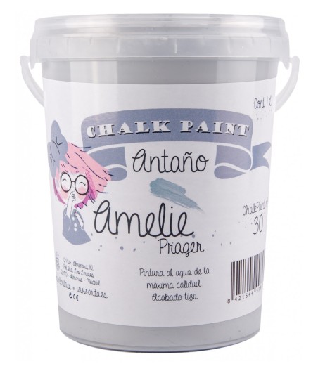 Pintura Tiza Chalk Paint 30 Antaño Amelie Prager 1 Litro