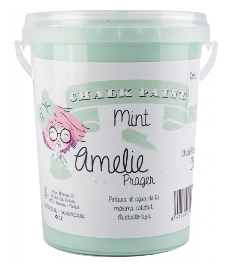 Pintura Tiza Chalk Paint 31 Mint Amelie Prager 1 Litro