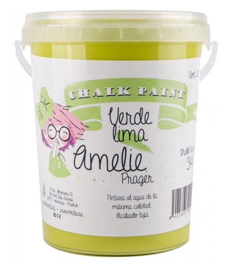 Pintura Tiza Chalk Paint 34 Verde Lima Amelie Prager 1 Litro