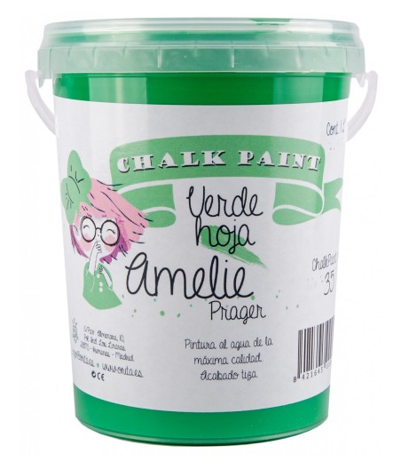 Pintura Tiza Chalk Paint 35 Verde Hoja Amelie Prager 1 Litro