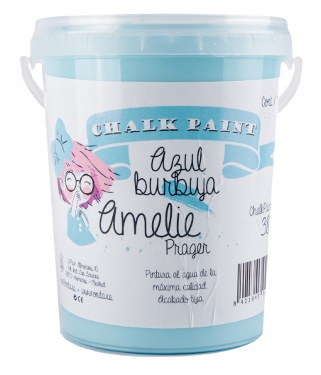 Pintura Tiza Chalk Paint 38 Azul Burbuja Amelie Prager 1 Litro