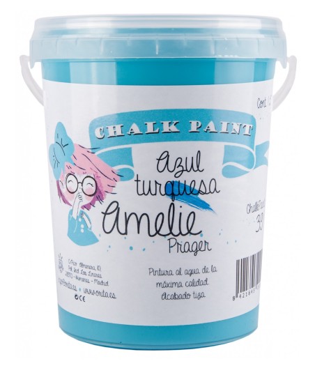 Pintura Tiza Chalk Paint 39 Azul Turquesa Amelie Prager 1 Litro