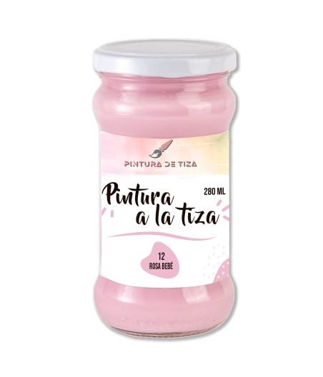 Pintura de Tiza Chalk Paint 12 Rosa Bebé 280 ml