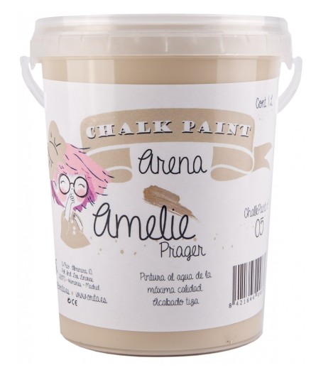 Pintura Tiza Chalk Paint 05 Arena Amelie Prager 1 Litro