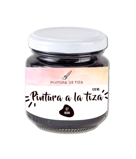 Pintura de Tiza Chalk Paint 07 Negro 120 ml