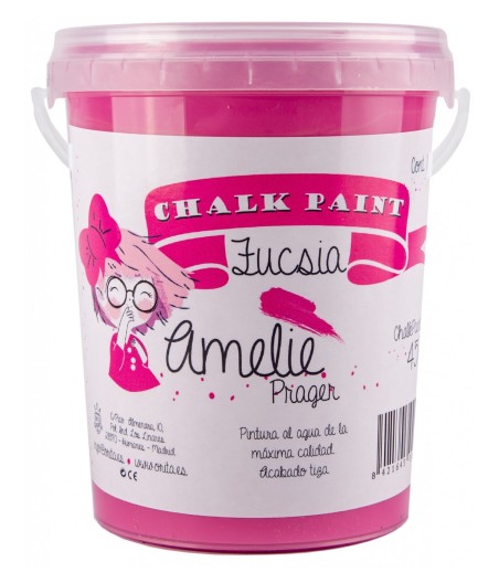 Pintura Tiza Chalk Paint 45 Fucsia Amelie Prager 1 Litro