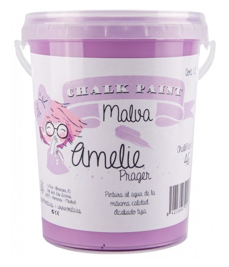 Pintura Tiza Chalk Paint 46 Malva Amelie Prager 1 Litro