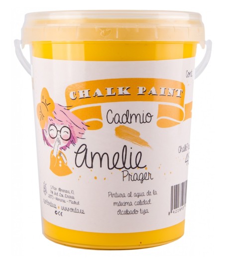 Pintura Tiza Chalk Paint 48 Cadmio Amelie Prager 1 Litro